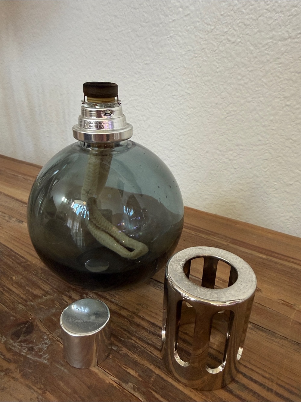 Maison Berger Paris Smoked Glass Orb Fragrance Lamp - Picture 2 of 4